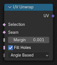 UV Unwrap node.